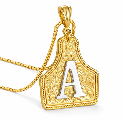Personalized Western Letter Necklace