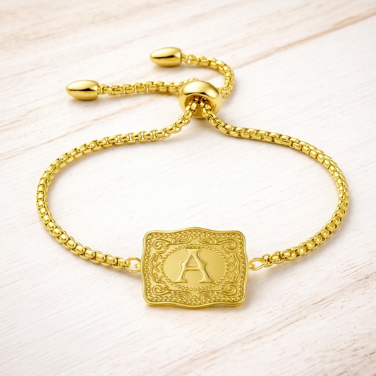 Personalized Western Letter Bracelet